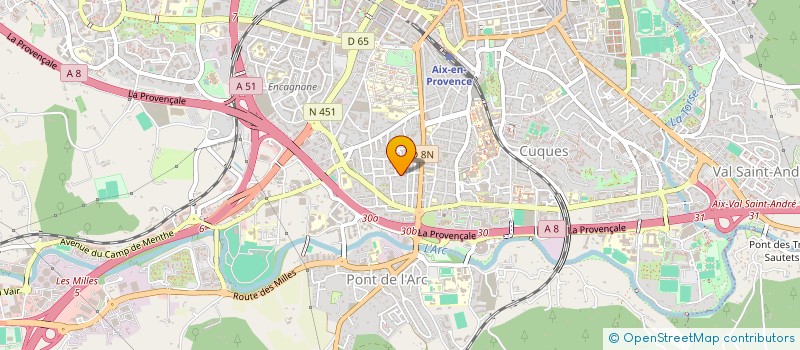 localisation de l'entreprise SCI LE CALENDAL à AIX-EN-PROVENCE