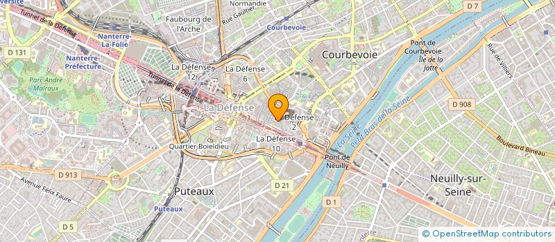 localisation de l'entreprise SCI LE CALIFORNIEN à COURBEVOIE