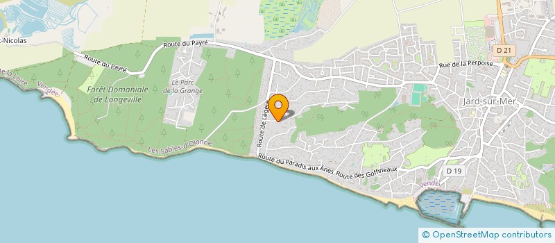 localisation de l'entreprise SCI LE CALME à JARD-SUR-MER