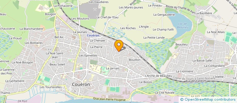 localisation de l'entreprise SCI LE CALVAIRE  COUERON