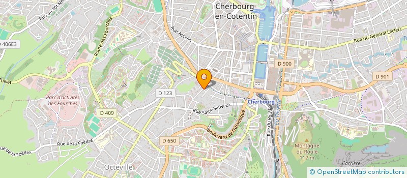 localisation de l'entreprise SCI LE CALVE à CHERBOURG-EN-COTENTIN