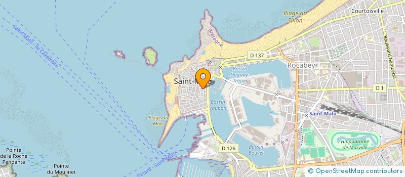 localisation de l'entreprise SCI LE CALVEZ  SAINT-MALO