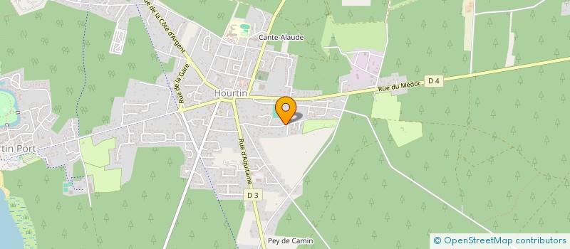 localisation de l'entreprise SCI LE CAMELIA  HOURTIN