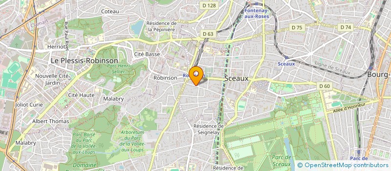 localisation de l'entreprise SCI LE CAMIGRAND à SCEAUX