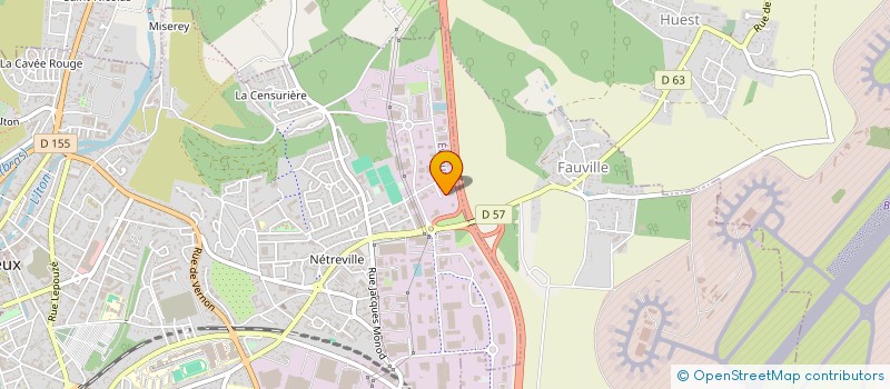 localisation de l'entreprise SCI LE CAMP DES FONTAINES  EVREUX