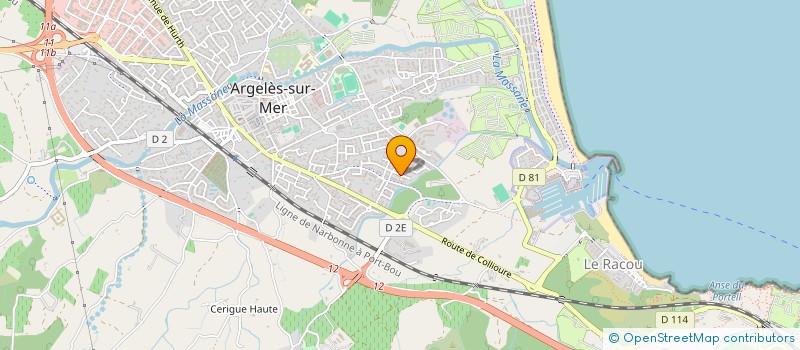 localisation de l'entreprise SCI LE CAMPAGNOU à ARGELES-SUR-MER