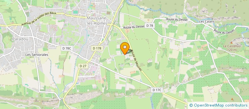 localisation de l'entreprise SCI LE CAMPUS D'ENZO  MAUSSANE-LES-ALPILLES