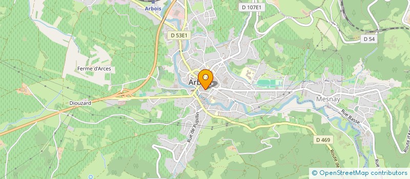 localisation de l'entreprise SCI LE CAMUS  ARBOIS