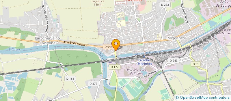 localisation de l'entreprise SCI LE CANAL  MIGENNES