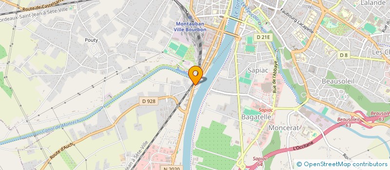 localisation de l'entreprise SCI LE CANAL  MONTAUBAN