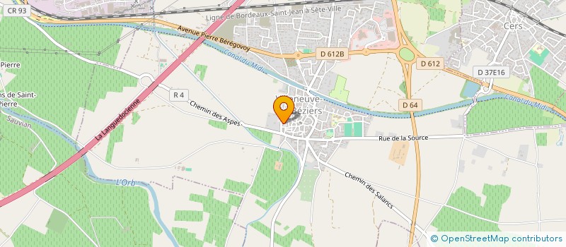 localisation de l'entreprise SCI LE CANALET  VILLENEUVE-LES-BEZIERS