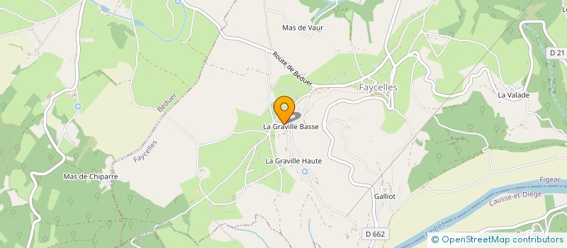 localisation de l'entreprise SCI LE CANAVALET  FAYCELLES