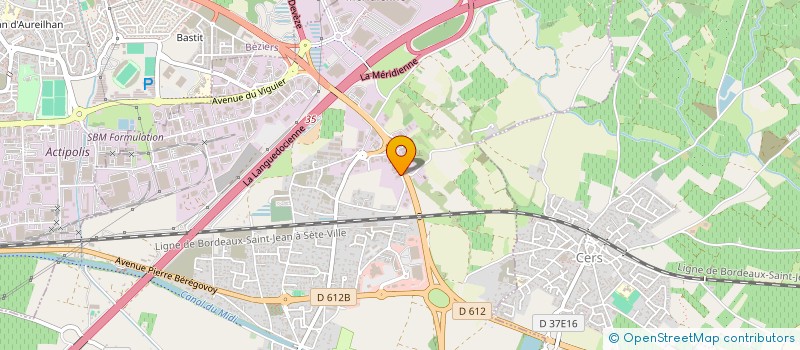 localisation de l'entreprise SCI LE CANDY  VILLENEUVE-LES-BEZIERS