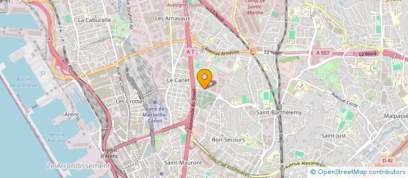 localisation de l'entreprise SCI LE CANET SOGIMAR à MARSEILLE