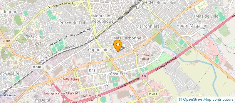 localisation de l'entreprise SCI LE CANIGOU  NIMES