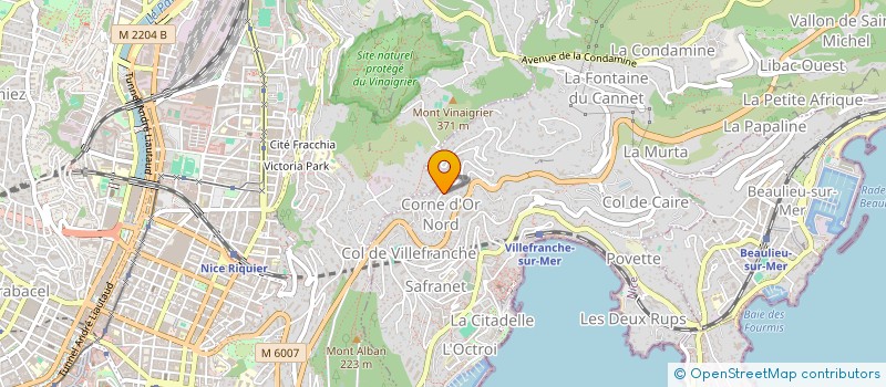 localisation de l'entreprise SCI LE CANNIER à VILLEFRANCHE-SUR-MER
