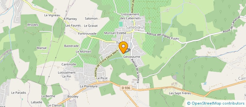 localisation de l'entreprise SCI LE CANON  CAMARSAC