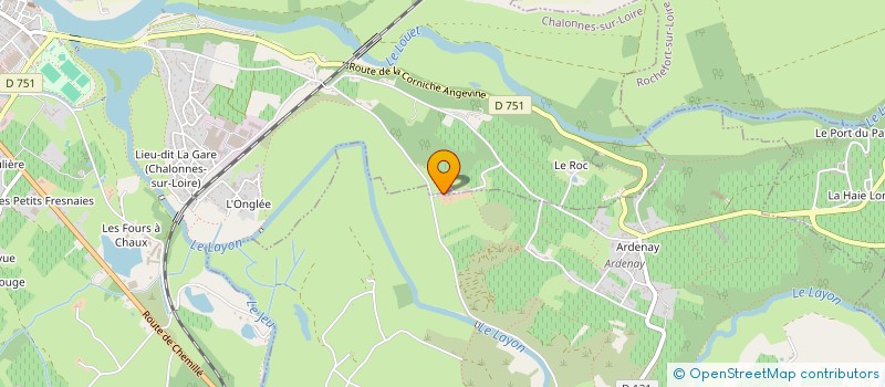 localisation de l'entreprise SCI LE CANTOU  CHAUDEFONDS-SUR-LAYON