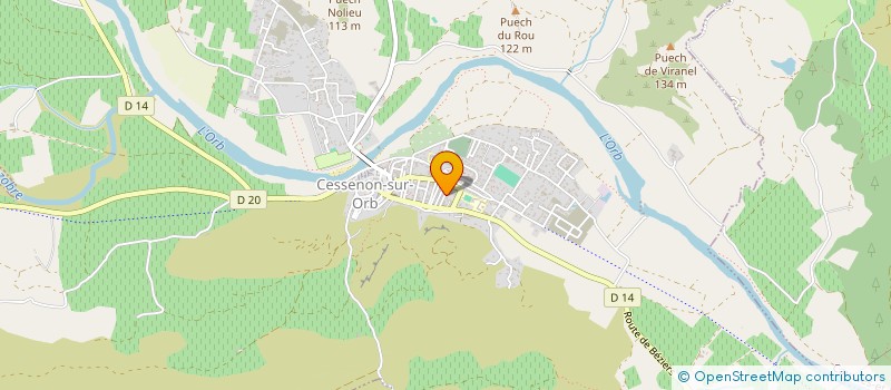 localisation de l'entreprise SCI LE CAP  ROQUEBRUN