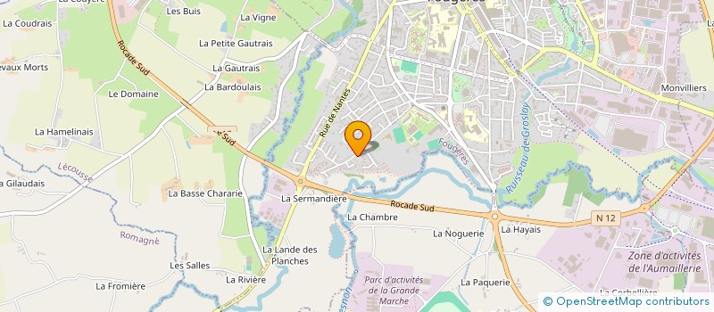 localisation de l'entreprise SCI LE CAP  FOUGERES