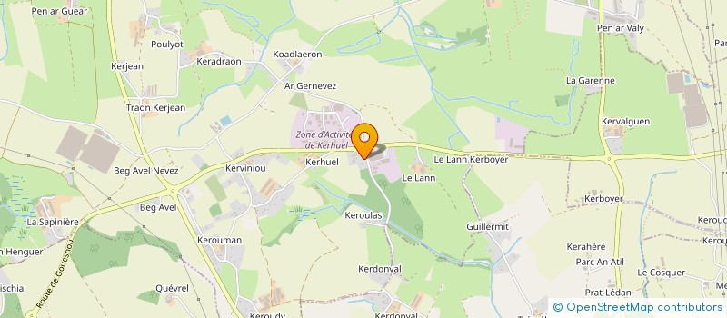 localisation de l'entreprise SCI LE CAP  MILIZAC-GUIPRONVEL