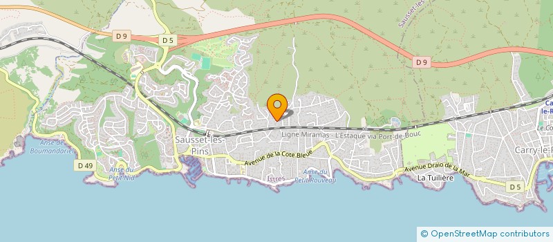 localisation de l'entreprise SCI LE CAP  SAUSSET-LES-PINS