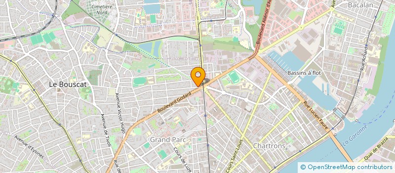 localisation de l'entreprise SCI LE CAP VERT  LE BOUSCAT