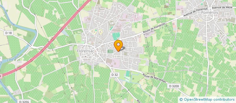 localisation de l'entreprise SCI LE CAPELETTE  FLORENSAC