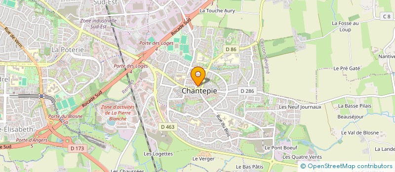 localisation de l'entreprise SCI LE CAPITOLE II  CHANTEPIE