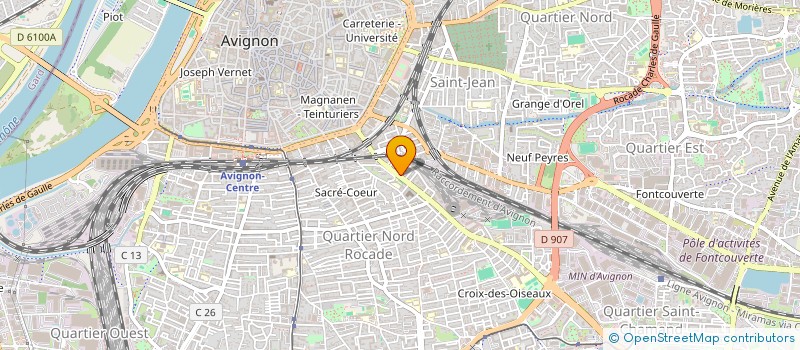 localisation de l'entreprise SCI LE CAPRICORNE  AVIGNON