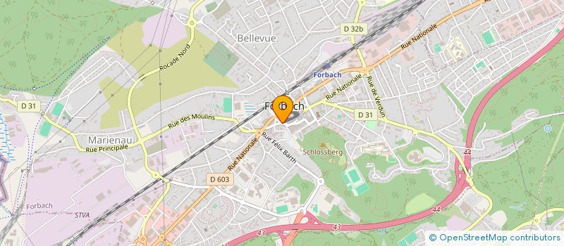 localisation de l'entreprise SCI LE CAPRICORNE  FORBACH