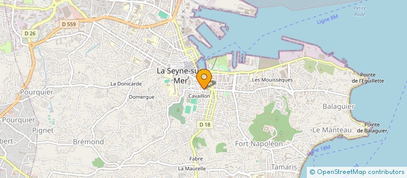 localisation de l'entreprise SCI LE CARAVAGE à LA SEYNE-SUR-MER