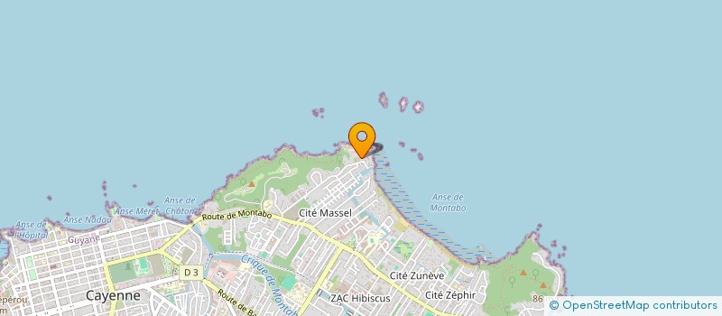 localisation de l'entreprise SCI LE  CARBET  CAYENNE