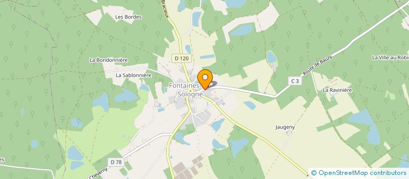 localisation de l'entreprise SCI LE CARBONNEAU  FONTAINES-EN-SOLOGNE
