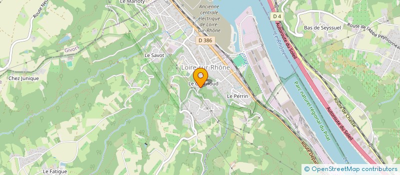 localisation de l'entreprise SCI LE CARBOSSIN  LOIRE-SUR-RHONE