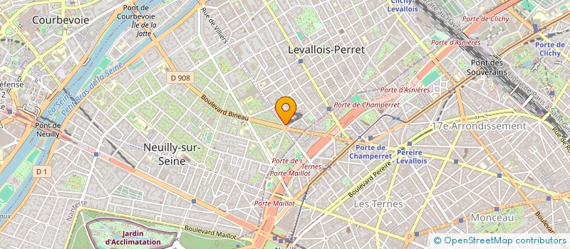 localisation de l'entreprise SCI LE CARIBOU à LEVALLOIS-PERRET