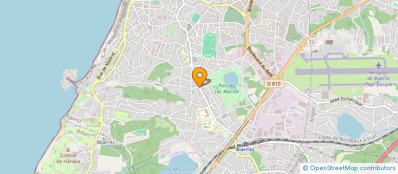 localisation de l'entreprise SCI LE CARIBOU à BIARRITZ