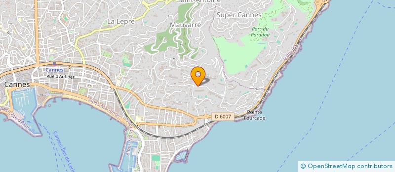 localisation de l'entreprise SCI LE CARLOTTA à CANNES