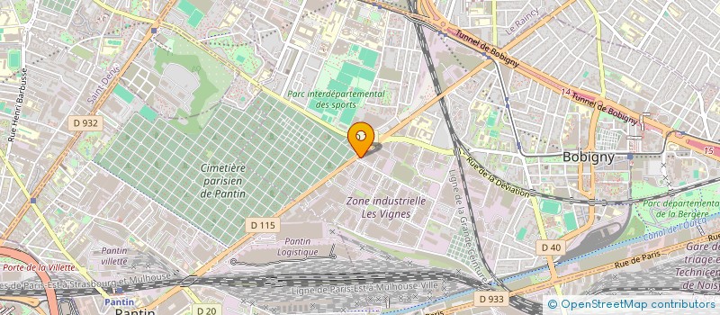 localisation de l'entreprise SCI LE CARLTON  BOBIGNY