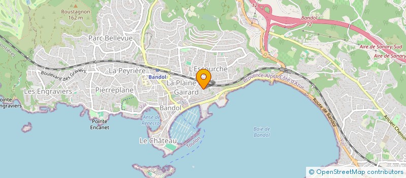 localisation de l'entreprise SCI LE CARNOT à BANDOL