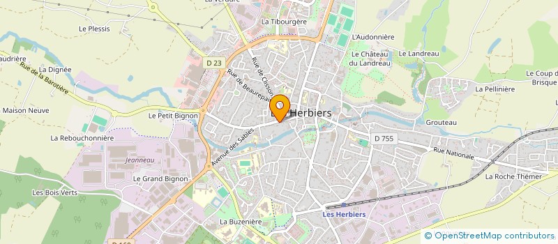 localisation de l'entreprise SCI LE CARNOT à LES HERBIERS