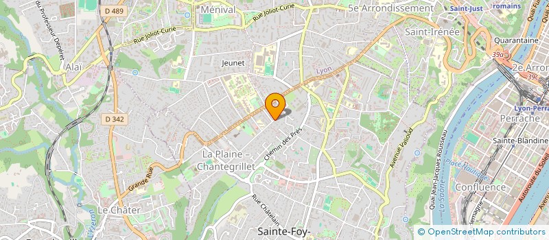 localisation de l'entreprise SCI LE CAROSSE  SAINTE-FOY-LES-LYON