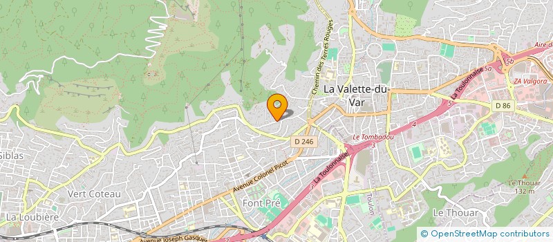 localisation de l'entreprise SCI LE CAROUBIER  TOULON