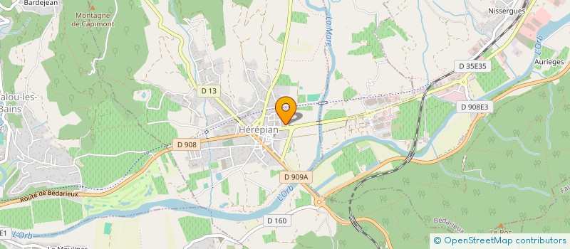 localisation de l'entreprise SCI LE CAROUX  HEREPIAN