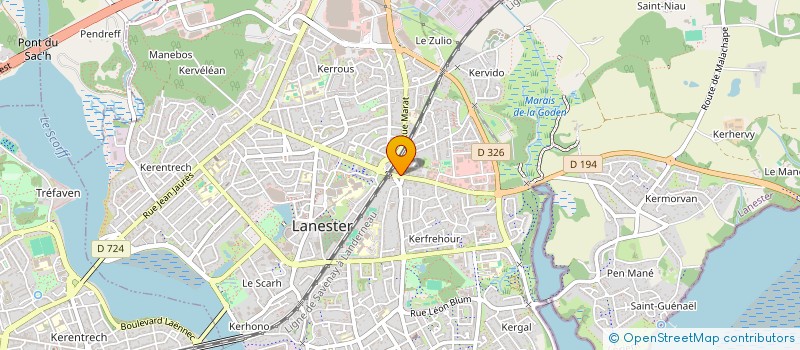 localisation de l'entreprise SCI LE CARPENTIER  LANESTER