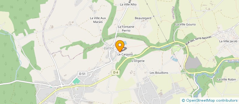 localisation de l'entreprise SCI LE CARPONT IMMOBILIER  LANTIC