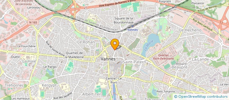 localisation de l'entreprise SCI LE CARRE BLEU à VANNES