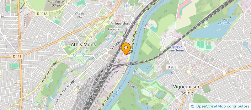 localisation de l'entreprise SCI LE CARRE D'AS à ATHIS-MONS
