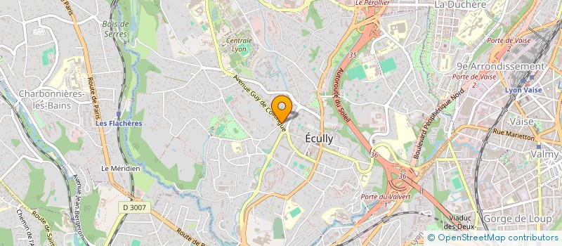 localisation de l'entreprise SCI LE CARRE D'OR  ECULLY