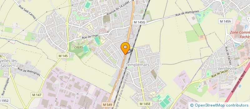 localisation de l'entreprise SCI LE CARRE DE 6 OU SCI LE CARRE DE SIX  WATTIGNIES